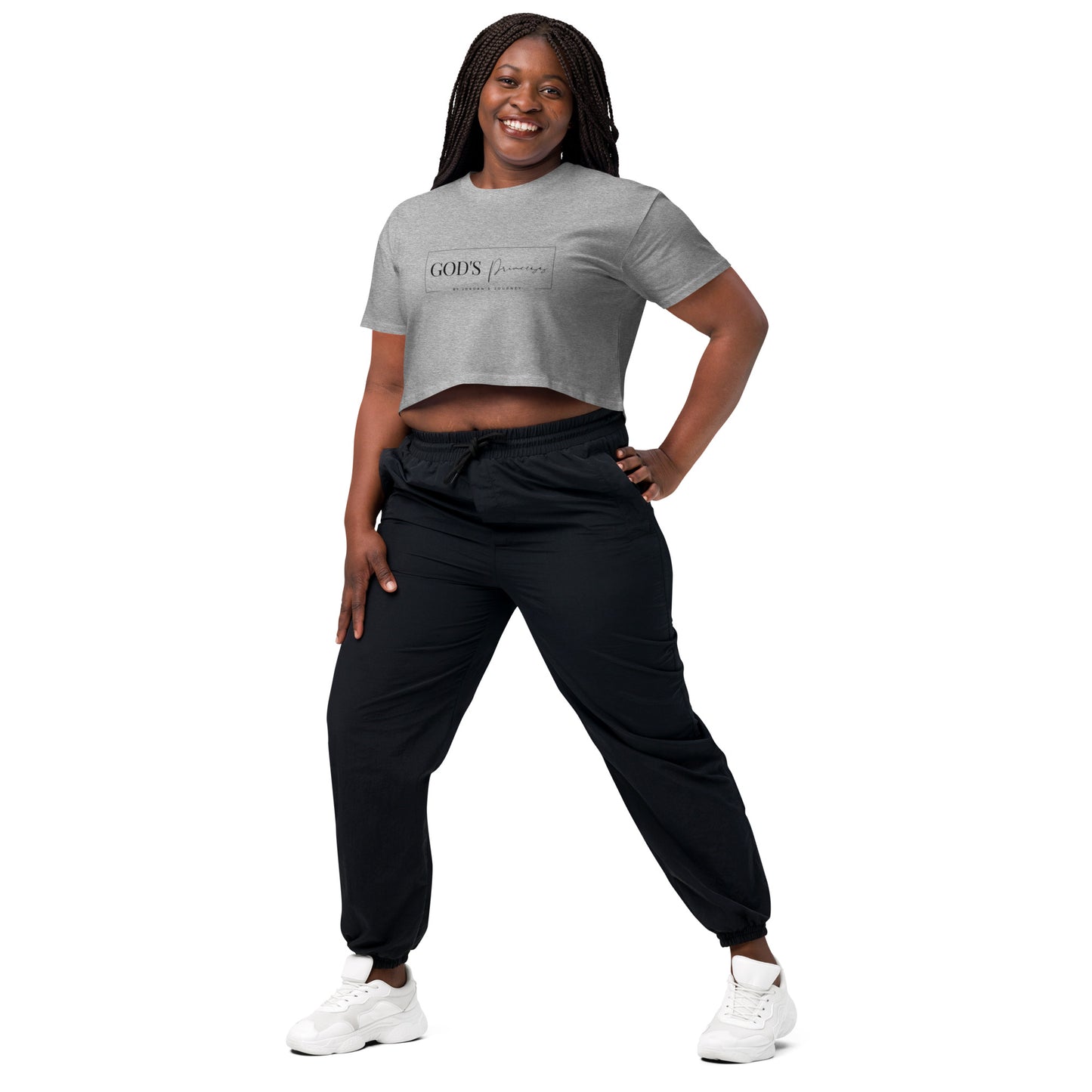 God's Princess Crop Top- White, Gray, and Nude