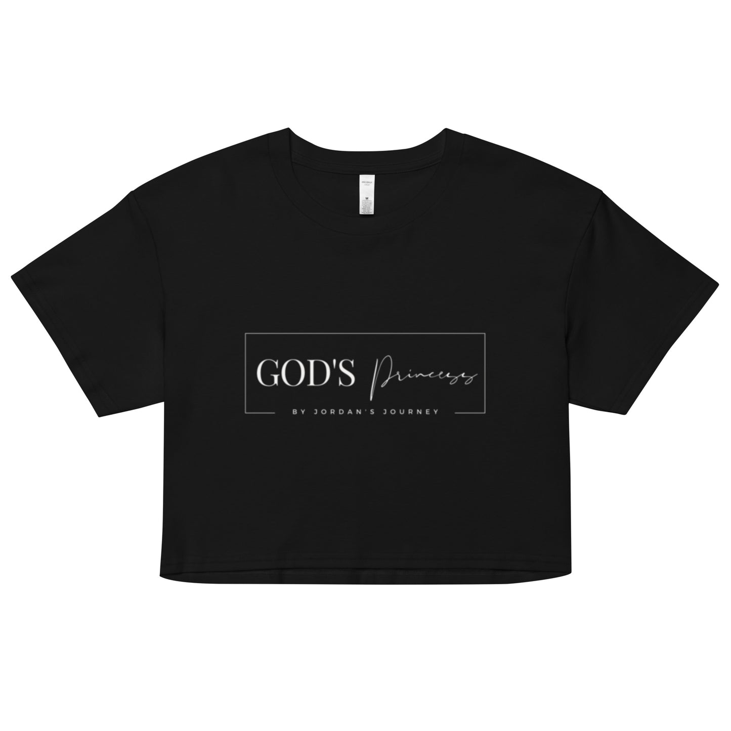 God's Princess Crop Top-Black