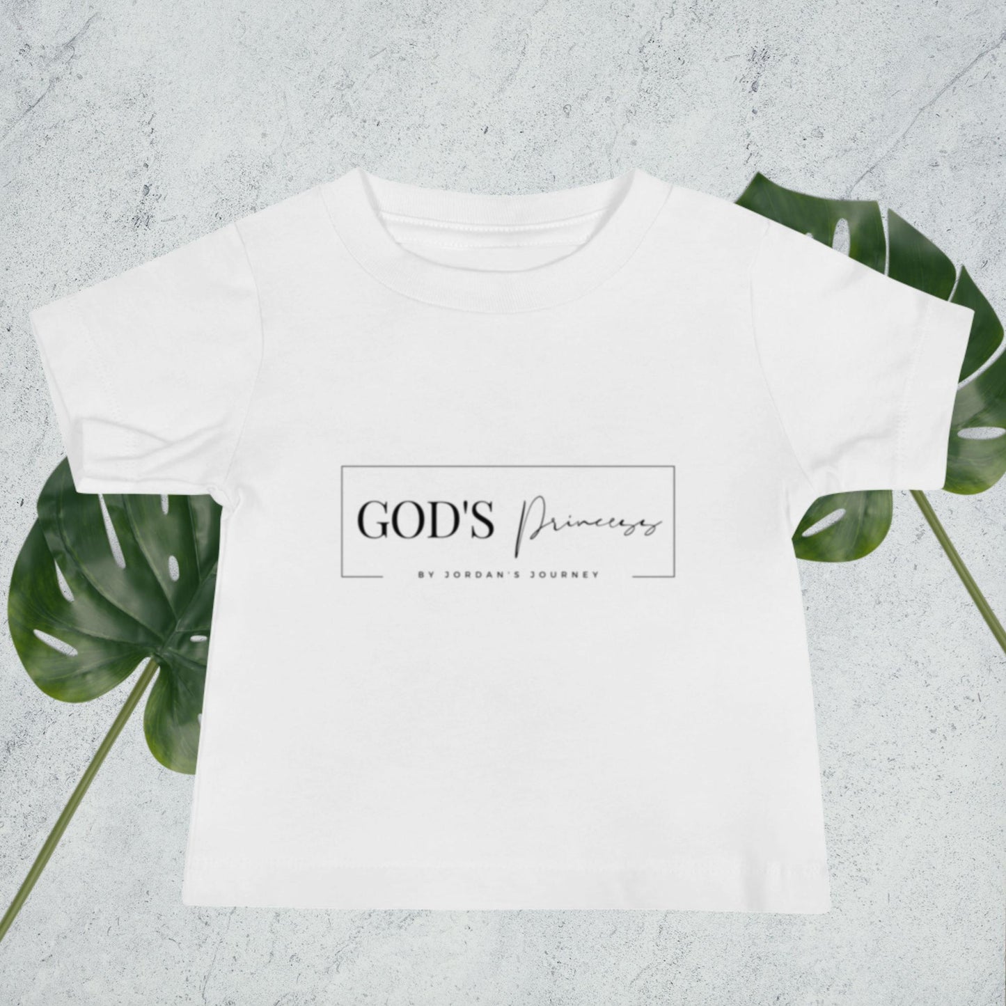 God's Princess Baby Jersey Short Sleeve Tee White