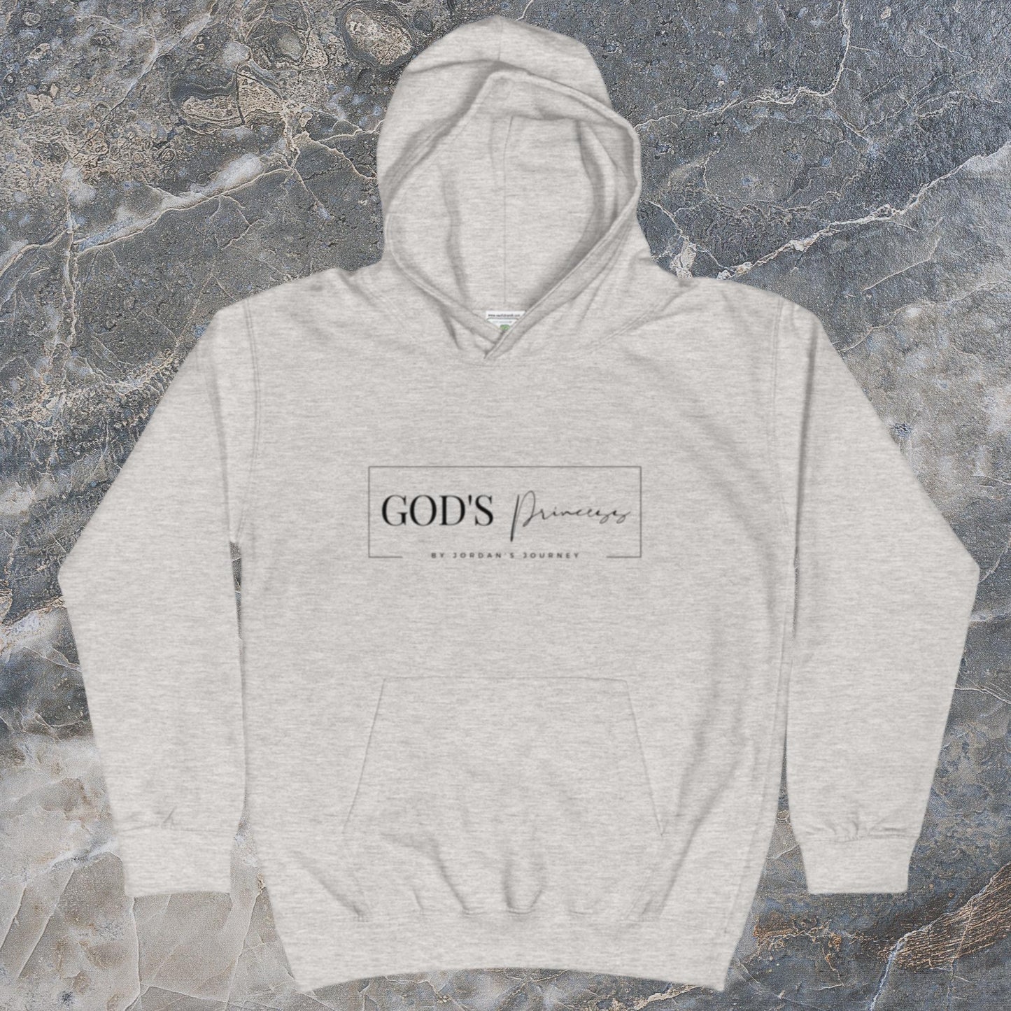 God's Princess Kids Hoodie Gray