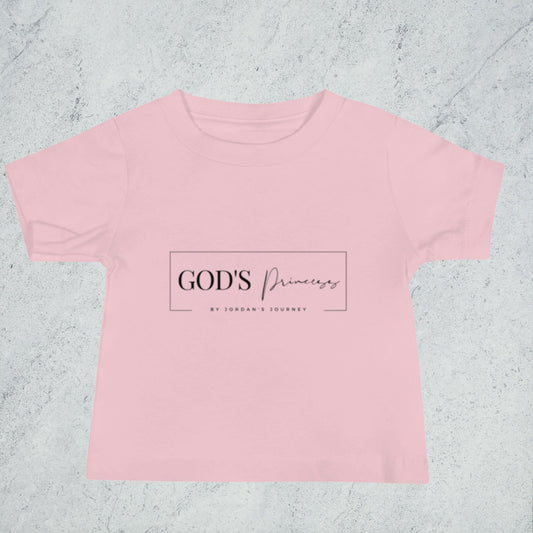 God's Princess Baby Jersey Short Sleeve Tee Pink